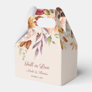 Ballotins Fall in Love Wedding Favor Box, Mariage d'automne