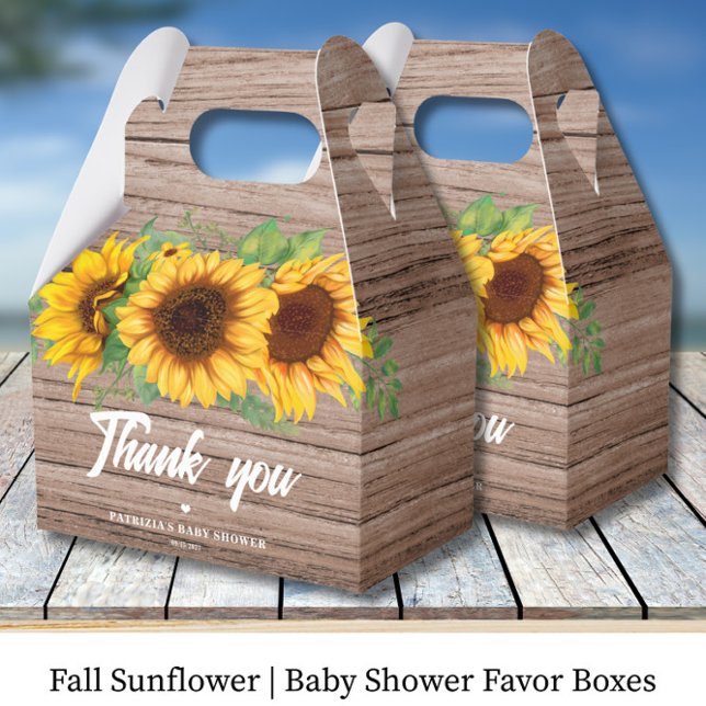 Ballotins Fall Sunflower | Baby Shower (Créateur téléchargé)