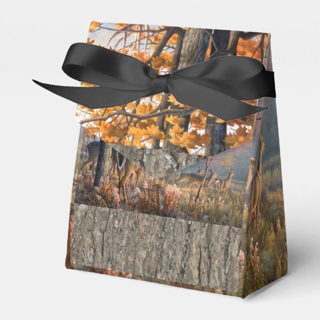 Ballotins Famille De Cerfs Jouant Sur Le Terrain (Verso)