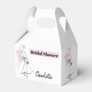 Ballotins Fashion Bride Fête des mariées rose Nom gable