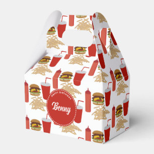Ballotins Fast Food Burger Fries Motif Anniversaire