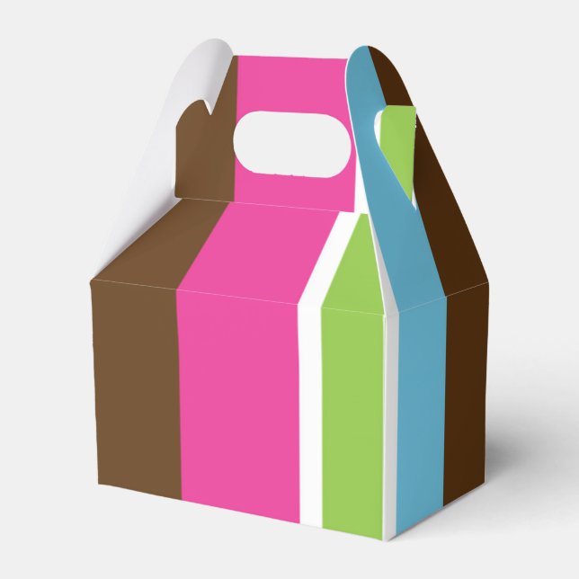 Ballotins Faveur de fête d'anniversaire moderne rose bleu ma (Verso)