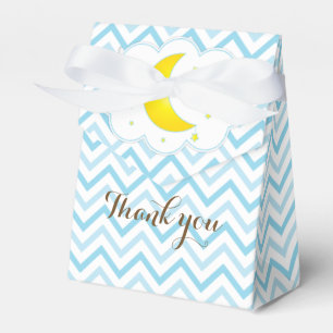 Ballotins Faveur de lune et d'étoiles Boîte-Bleue et jaune