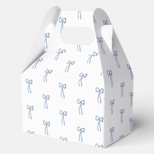 Ballotins Faveur de mariage Coquette Bow Something Blue (Recto)