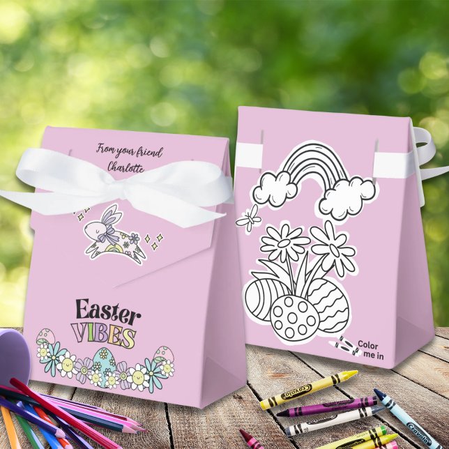Ballotins Favor Box Color-Your-own Easter Vibes! (Créateur téléchargé)