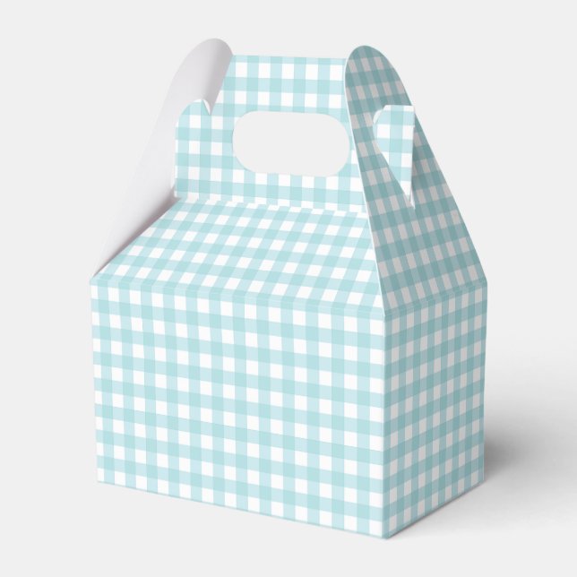 Ballotins Faye et Lauren Gingham Bleu Aqua (Verso)