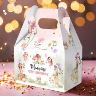 Ballotins Fée Anniversaire 1er Enchanted Forest Girl Floral