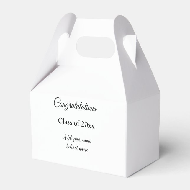 Ballotins Félicitations de graduation simples clas d'ajout m (Verso)
