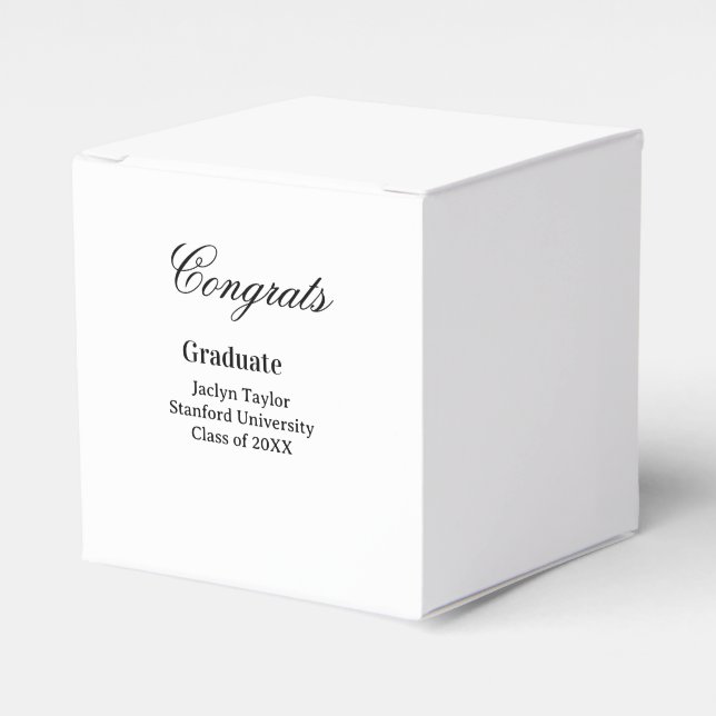 Ballotins Félicitations diplômé nom université nom promotion (Verso)