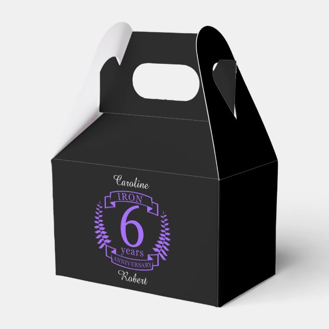 Ballotins Fer mariage anniversaire 6 ans (Arrière)