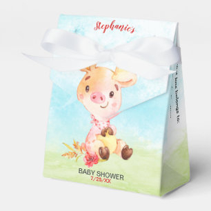 Ballotins Ferme de Baby showers Watercolor Piggy