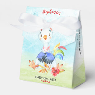 Ballotins Ferme de Baby showers Watercolor Rooster