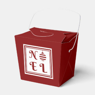 Ballotins Festive Red Noel Joyeux Noël