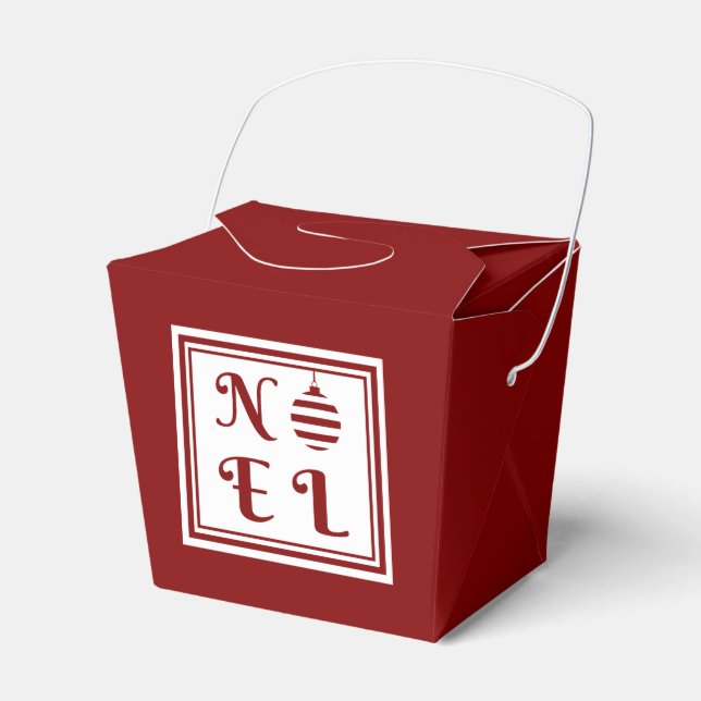 Ballotins Festive Red Noel Joyeux Noël (Verso)