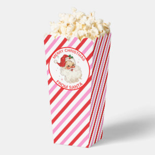 Ballotins Festive Rouge rose rayé de Père Noël Cadeau