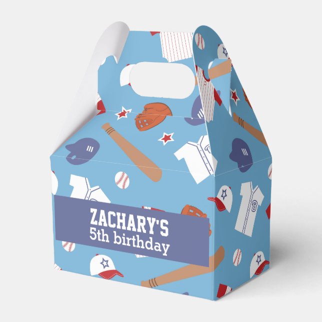 Ballotins Fête à thème de baseball coloré (Verso)