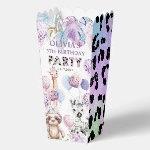 Ballotins Fête Animaux Jungle Safari Anniversaire Popcorn