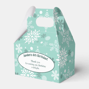 Ballotins Fête d'anniversaire 6 ans sur le thème des flocons