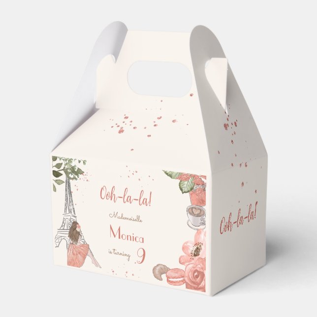 Ballotins Fête d'anniversaire à thème Paris (Verso)