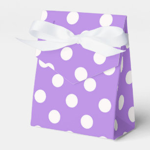 Ballotins Fête d'anniversaire aux pois blancs et violets