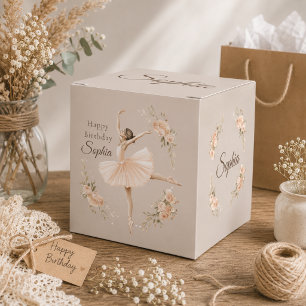 Ballotins Fête d'anniversaire Ballerine Rose Personnalisée N