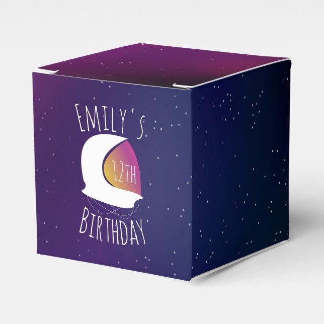 Ballotins Fête d'anniversaire d'astronaute de galaxie modern (Verso)