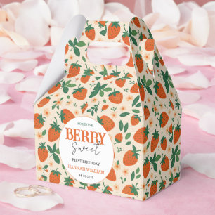 Ballotins Fête d'anniversaire de 1 an Berry Sweet Strawberry