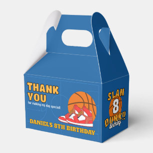 Ballotins Fête d'anniversaire de basketball Slam Dunk Bleu p