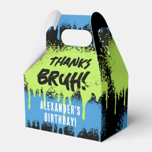 Ballotins Fête d'anniversaire de Bruh Boy Neon Graffiti Vert