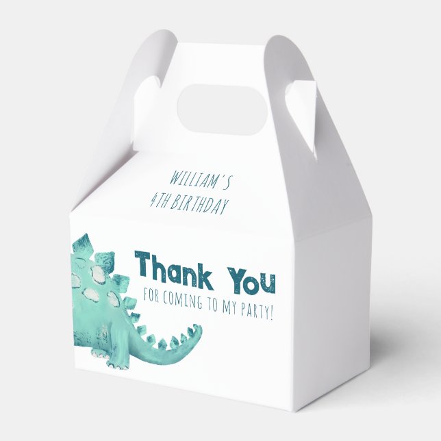 Ballotins Fête d'anniversaire de garçons Merci Stegosaurus d (Verso)