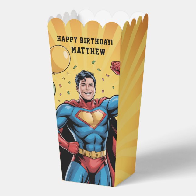 Ballotins Fête d'anniversaire de garçons super-héros (Recto)