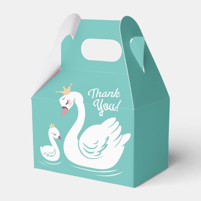 Ballotins Fête d'anniversaire de Swan Turquoise (Arrière)