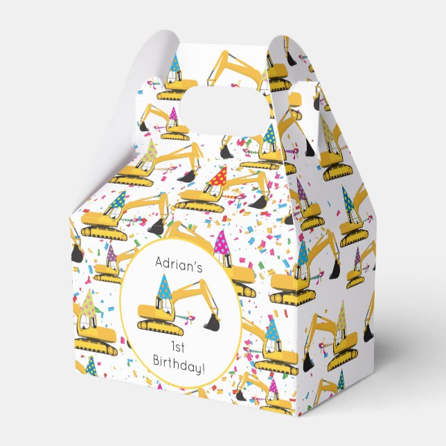 Ballotins Fête d'anniversaire du camion de construction de l (Verso)