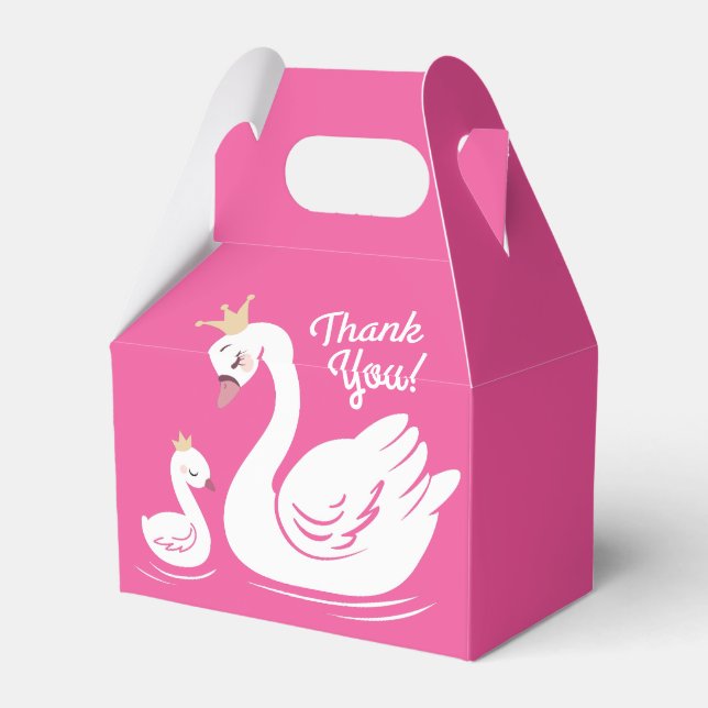 Ballotins Fête d'anniversaire du cygne rose (Arrière)