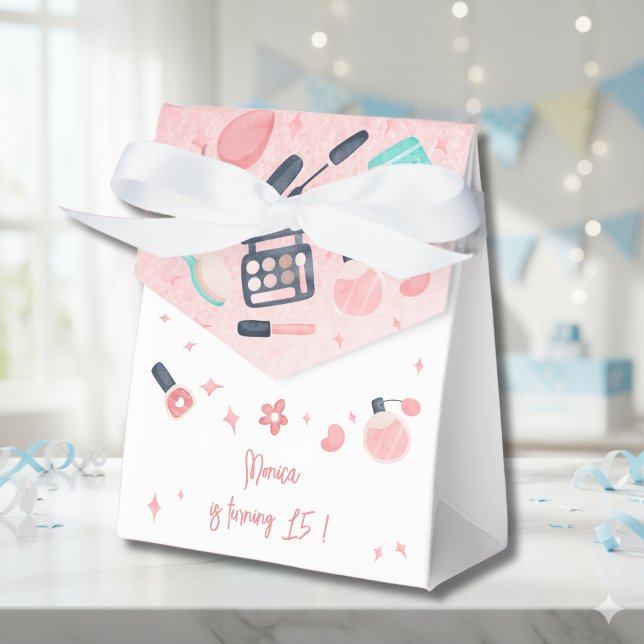 Ballotins Fête d'anniversaire du spa de beauté glitz et glam (Créateur téléchargé)