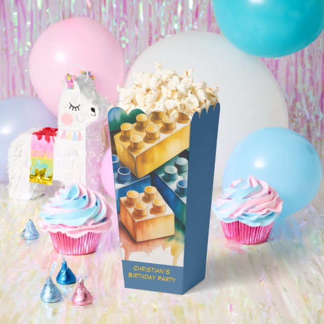 Ballotins Fête d'anniversaire garçon Splash Block pastel (Fête)