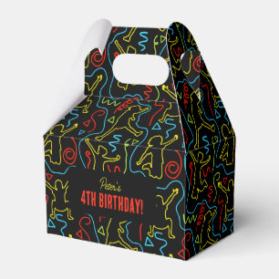Ballotins Fête d'anniversaire Kids Fun Jump Contour Néon Noi
