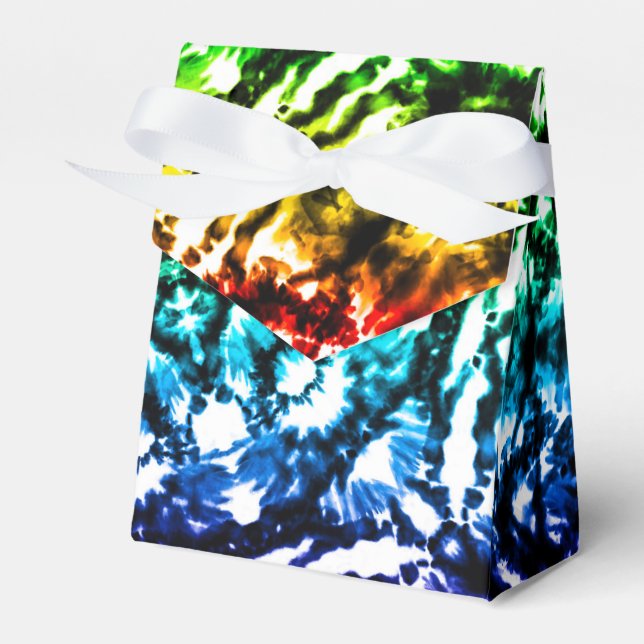 Ballotins Fête d'anniversaire Mandala Tie-Dye Arc-en-ciel (Verso)