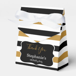 Ballotins Fête d'anniversaire Noir, Blanc et Or