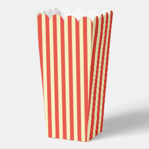 Ballotins Fête d'anniversaire Popcorn Rayures Rouges