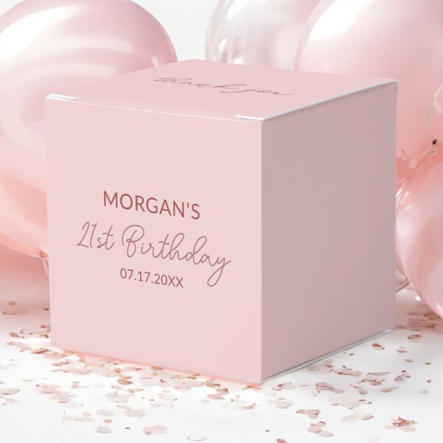 Ballotins Fête d'anniversaire Rose Merci Nom (Créateur téléchargé)