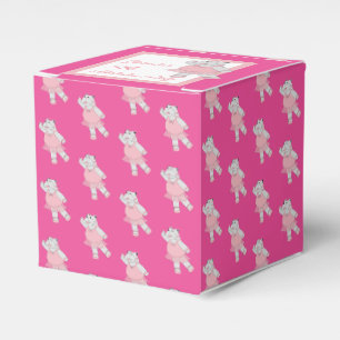 Ballotins Fête d'anniversaire rose motif hippo Ballet illusi