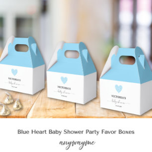 Ballotins Fête de Baby Shower Cœur Bleu