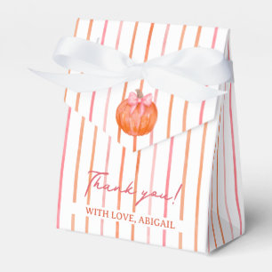 Ballotins Fête de bébé à thème de citrouille à arc rose aqua