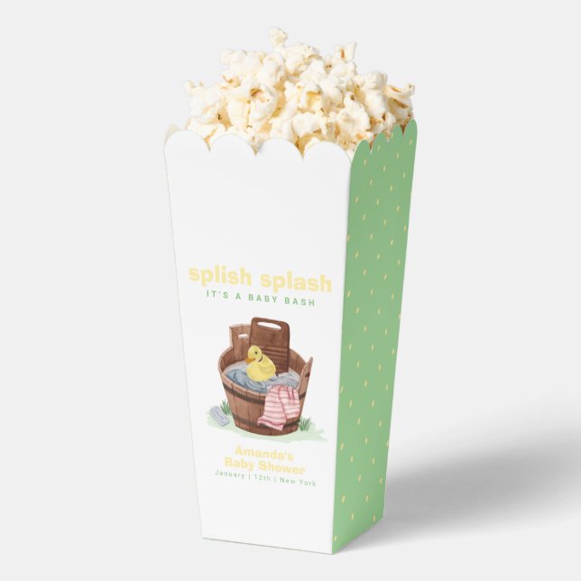 Ballotins Fête de Bébé Canard en Caoutchouc Popcorn Splish S (Sauté)