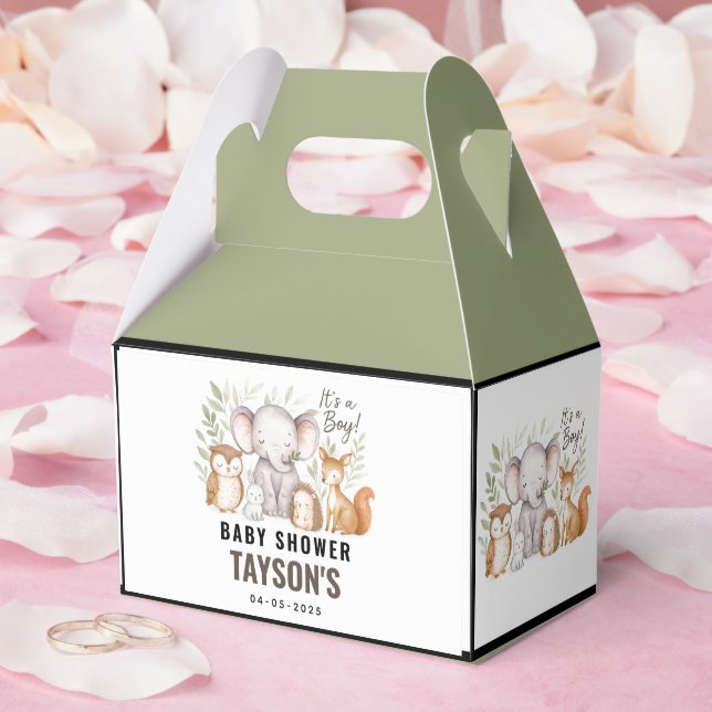 Ballotins Fête de Bébé Garçon Moderne Animaux de la Forêt (Mariage)