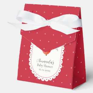 Ballotins Fête de bébé minimaliste rustique rouge Vintage Po