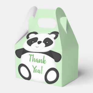 Ballotins Fête de bébé ourson panda vert