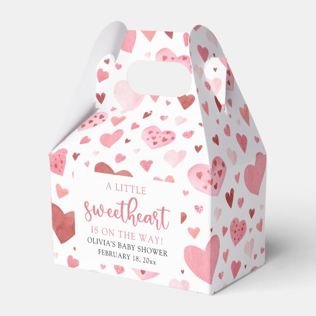 Ballotins Fête de bébé Saint-Valentin Petite Douceur Rose (Verso)