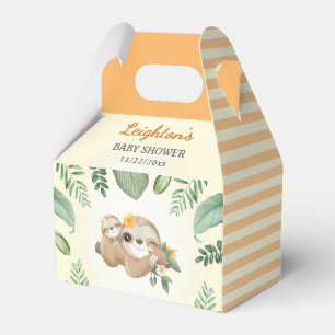 Ballotins Fête de bébé Sloth sans genre Invité saupoudrer
